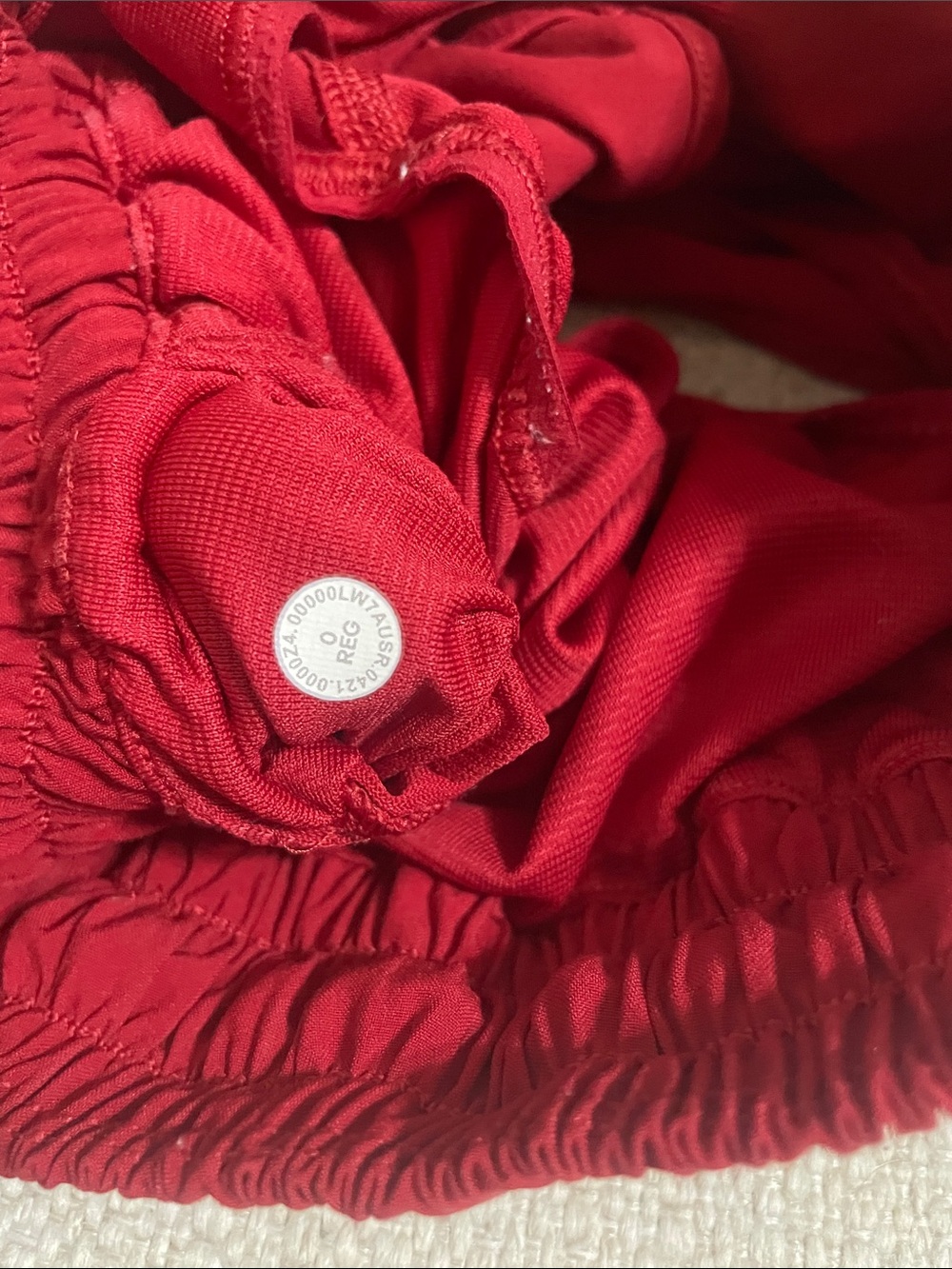 lululemon athletica Bright Red Running Shorts - Picture 3 of 6